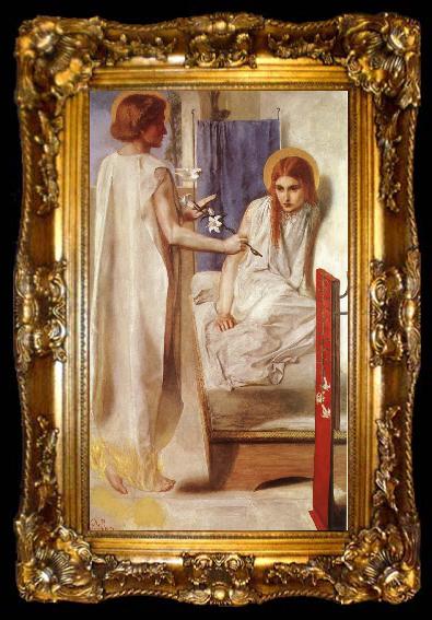 framed  Dante Gabriel Rossetti Ecce Ancilla Domini, ta009-2
